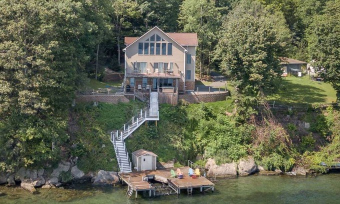 Interlaken House | The Lily Pad: Absolutely Stunning Cayuga Lake House!