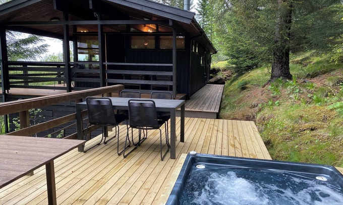 Capital Region Cabin | The Secret Cabin with hot tube in nature reserve close to Reykjavik