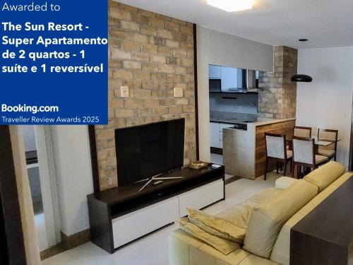 Smin Resort | The Sun Resort - Super Apartamento de 2 quartos - 1 suíte e 1 reversível