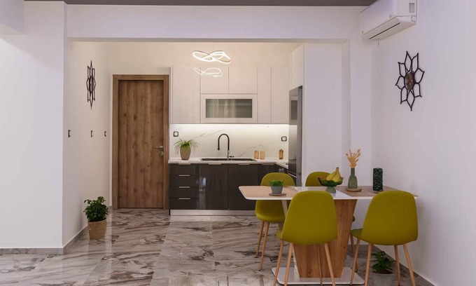 Ampelokipoi-Menemeni Apartment | Thessaloniki Luxe Suite, Achilles' Private Getaway