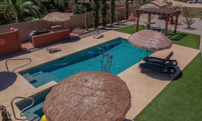 Maricopa House | THIS IS WHAT I'M TALKING ABOUT!!! 3BEDROOM, 2BATH, HEATED POOL- additional fee