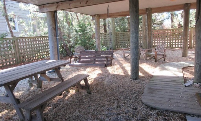 Barnegat Light House | This pet friendly home is located on the ocean block in Barnegat Light, close to the beach.