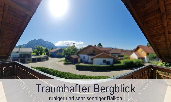 Ettensberg Apartment | Toller Bergblick vom ruhigen Sonnenbalkon, nur 50m zum See & ÖPNV inklusive