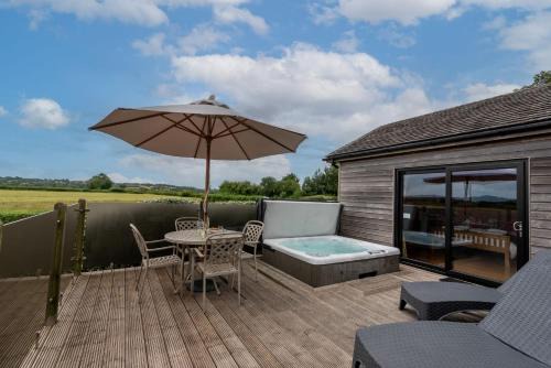Cheddar Cabin | Tor Farm Lodges - Private Hot Tubs, Shared Seasonal Outdoor Pool, Dog Friendly