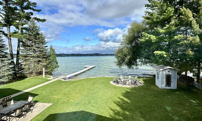 Rapid City House | Torch Lake Waterfront Wonder-crystal clear water & shallow sandy walk-out