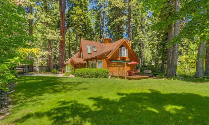 Tahoe Pines House | Tranquil west shore retreat. Tahoe Pines HOA pier and beach. Pet OK!
