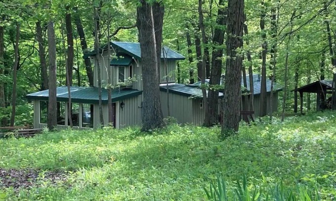 Highland Vermillion County Cabin | Treetops Cabin in the Woods!