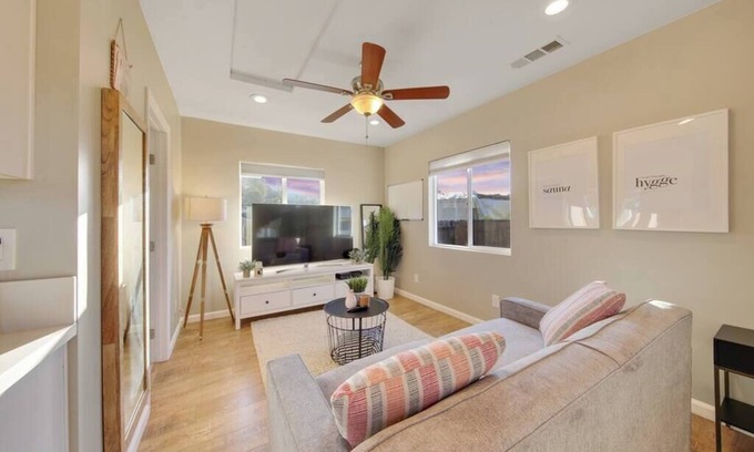 Stockton House | Trendy San Diego Bungalow - Private Backyard with Firepit