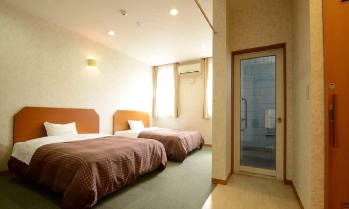 Tobe-cho Hotel | Twin Westernstyle room with color bath hot spring/Iyo-gun Ehime
