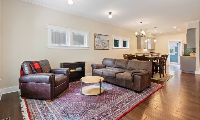 South Perry District House | Two-story, dog-friendly home with a fenced yard, patio & washer/dryer