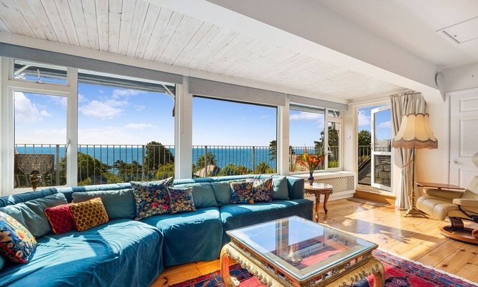Teignmouth House | Umbrella Pines - Sea Views & Private Path to beach