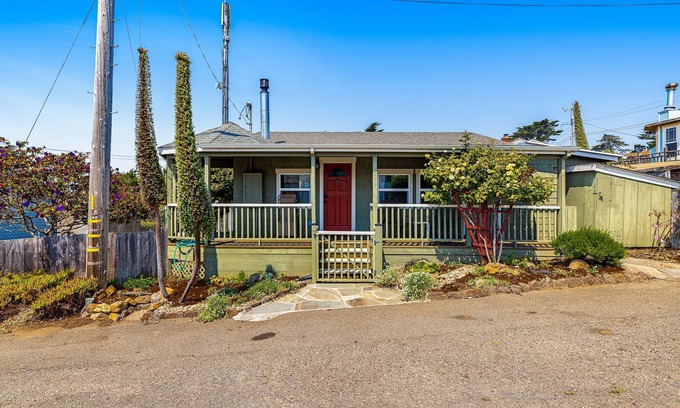 Old Town House | Updated, dog-friendly cottage with bay views, wraparound deck & EV charger