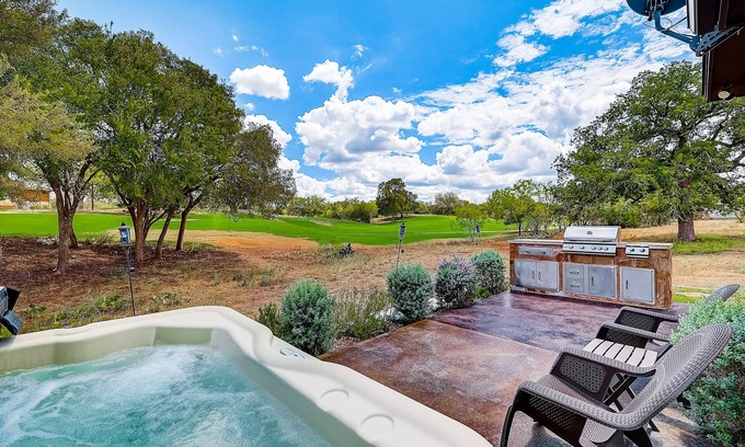 Horseshoe Bay West House | Upscale country getaway with private hot tub, game room, & beautiful views