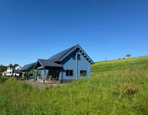 Wagenhausen House | Vakantiehuis aan bosrand in Eifel nabij Cochem-Zell aan de Moezel - Dichtbij De Calmont Klettersteig Bremm - Blue House