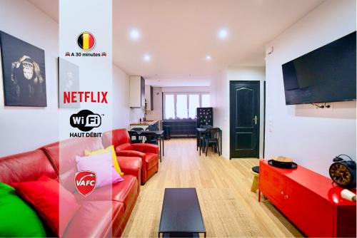 Valenciennes Apartment | ValenStay - Duplex Stade du Hainaut avec terrasse