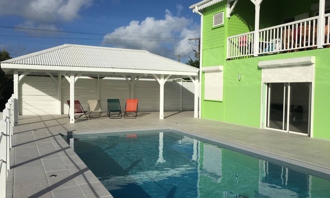 Sainte-Anne House | Villa 10 people with air conditioning, Large swimming pool, Independent studio