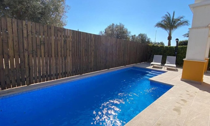 Torre-Pacheco Villa | Villa Alegre - 2 bed villa with private heated pool on Mar Menor Golf - family friendly