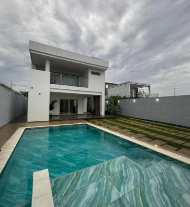 Santa Veronica Villa | Villa azul Piscina, BBQ y Kiosco cerca a la playa