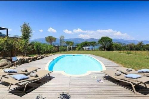 Porto-Vecchio Villa | Villa Casetta Bianca 2 chambres, Piscine et accès mer