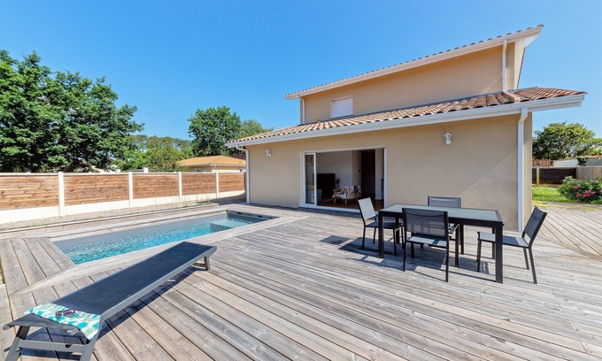 Cazaux House | Villa Cazaline - Piscine Privée