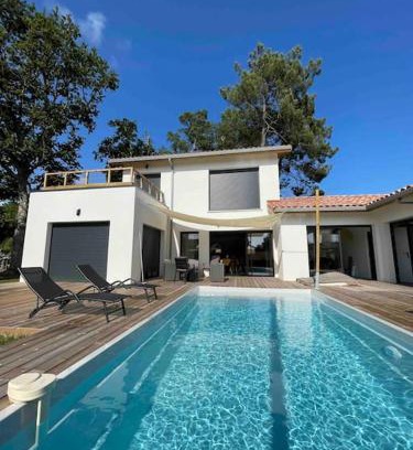 Lit-et-Mixe House | Villa confort piscine chauffée*/10KM CONTIS Plage
