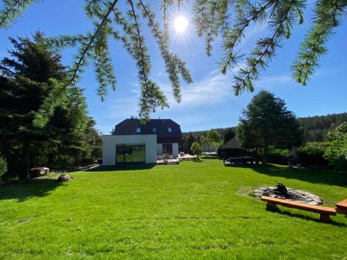 gmina Wolin House | VILLA DANUTA- WISELKA, direct at National Park, big garden, 4 bedrooms, private SAUNA