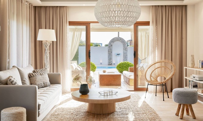 Dassia Villa | Villa Daphne with 2 bedrooms, private pool & outdoor jacuzzi.n