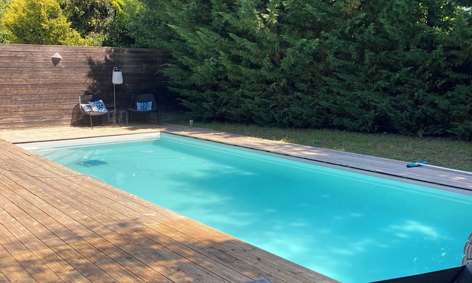 Fondettes Villa | Villa Design Piscine Chauffée Tours Loire Valley