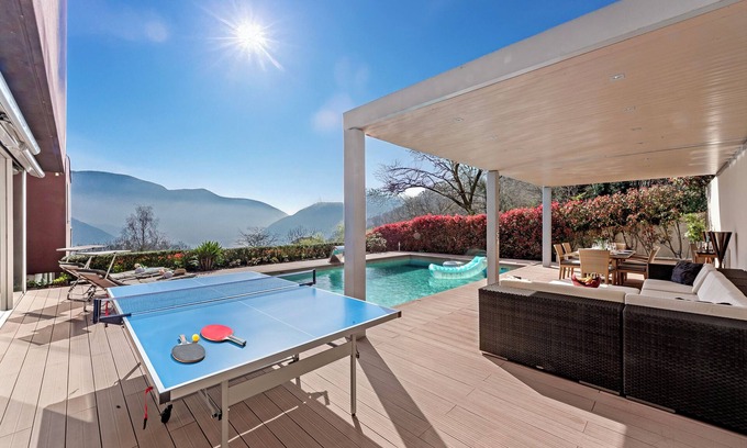 Carona Villa | Villa Dolce Vita With Private Pool, Lugano, Switzerland