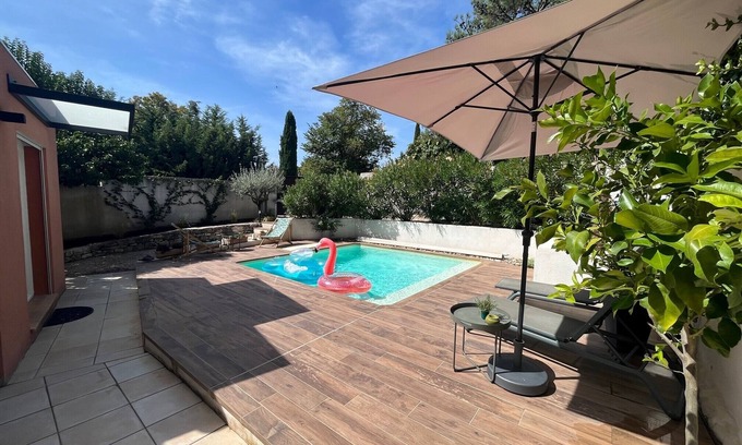 Eguilles House | Villa independent air conditioning modern swimming pool patio 3 bedrooms 2 bathrooms all shops on foot