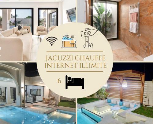 Djerba Midun Villa | Villa Lynoute piscine sans vis à vis meilleur emplacement à proximité de la plage