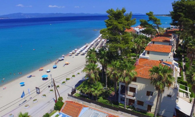 Pefkochori Villa | Villa Mare Blu - Beachfront, Panoramic View, Garden