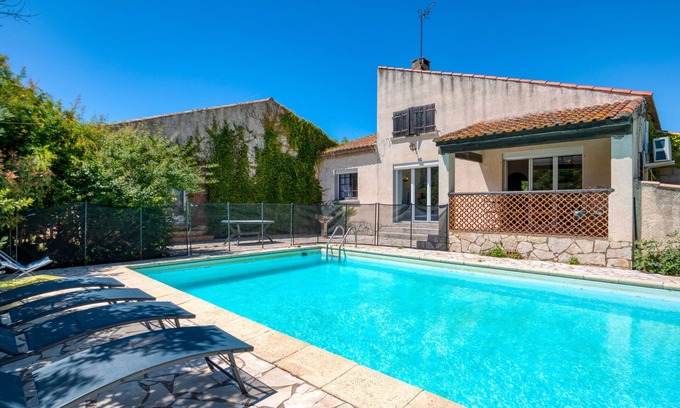 Montady Villa | Villa "Montady" with Private Pool, Private Terrace and Wi-Fi