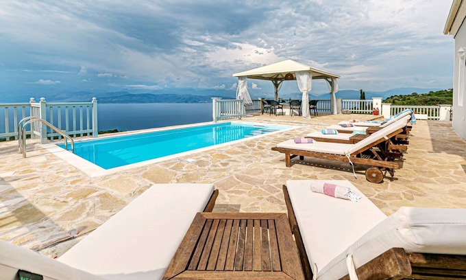 Bouvet Island Villa | Villa Orizontas Corfu, private villa with breathtaking views and magical sunsets