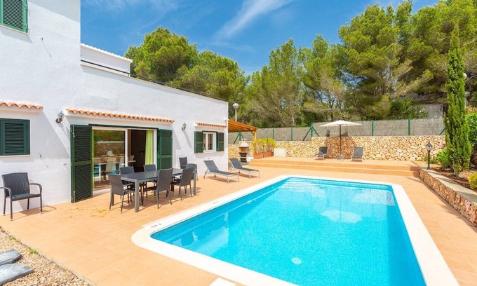 Serpentona Villa | Villa Sa Lluna: Large Private Pool, Walk to Beach, A/C, WiFi