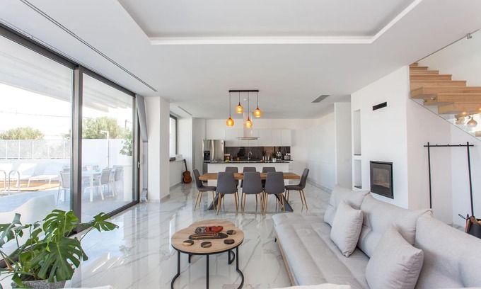Kalathas Villa | Villa Valentina | Modern & Minimal Villa, Private Pool, Close To The Beach
