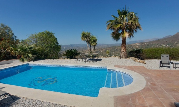 Alcaucin Villa | Villa with private salt pool located against a nature reserve