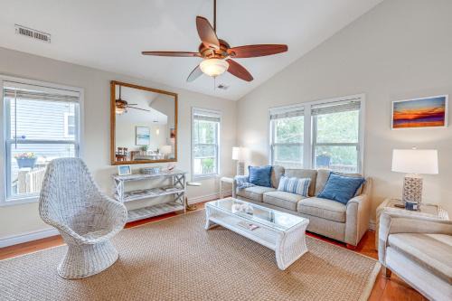 Colington House | Walk to Beach and Boat Ramp Home with Outdoor Area