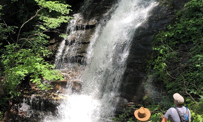 Jasper Cabin | Waterfall Overlook at Bearfoot Falls~Privately owned waterfall, hiking trails