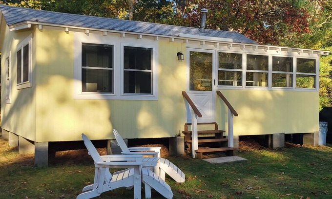 Voluntown Cabin | Waterfront 1-bedroom cabin on 11+ acre waterfront estate on beautiful Beach Pond