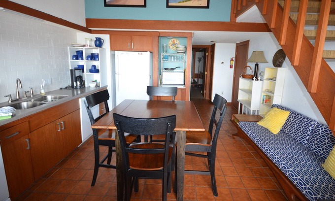 Maple City Condo | Waterfront condo with stunning views in Glen Arbor. Air conditioning.