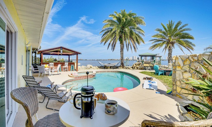 South Daytona House | Waterfront Daytona Escape w/Pool & Game Room!