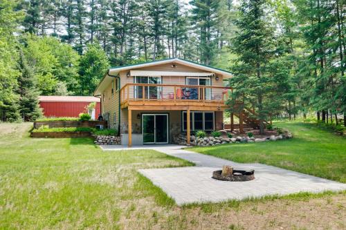 Eagle River House | Waterfront Eagle River Home with Dock and Fire Pit!