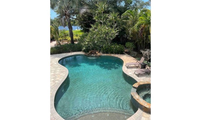 Baileys Bluff Estates House | Waterfront Home w/Pool, Hot Tub, and Sauna!