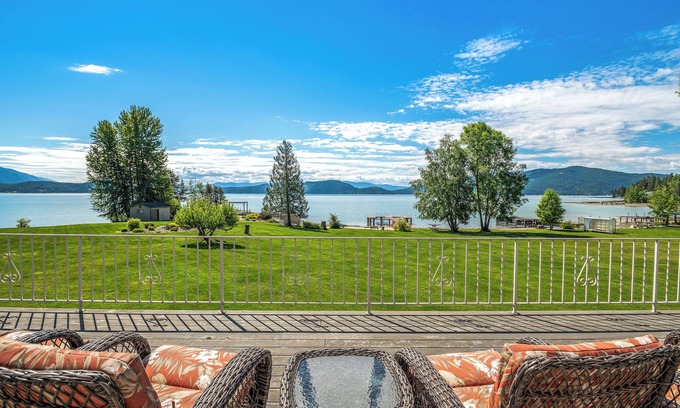 Sandpoint House | Waterfront home with AC, boat lift, dock | Dog Friendly