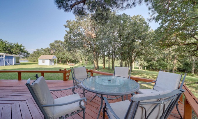 Mannford House | Waterfront Keystone Lake Gem: Private Dock, Kayaks