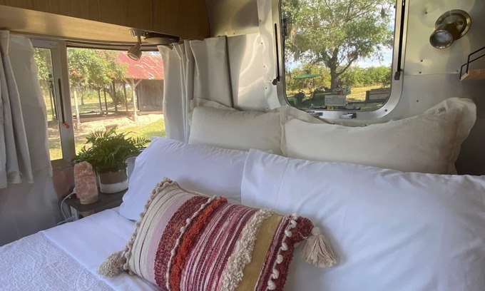 Winter Garden House | Waterfront Luxury Airstream on An Orange Grove