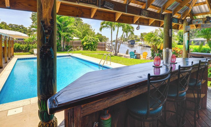 Florida Ridge House | Waterfront Vero Beach Home w/Pool & Boat Dock!