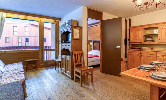 Val-d'Isere Apartment | Well-Equipped 1-Bed Apartment with Garage, Balcony & Free Shuttle Access