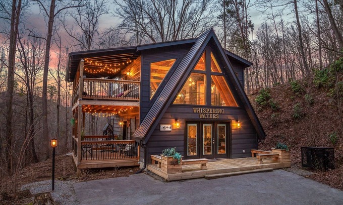 Chalet Village North Cabin | Whispering Waters 1 Bedroom Cabin by RedAwning